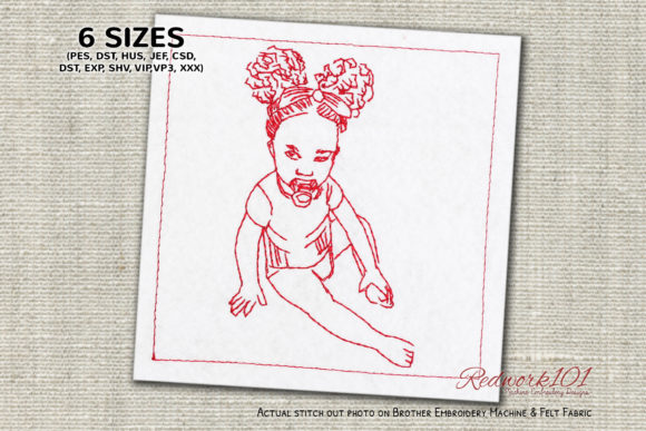 Review: Baby Girl with Pacifier Embroidery Design
