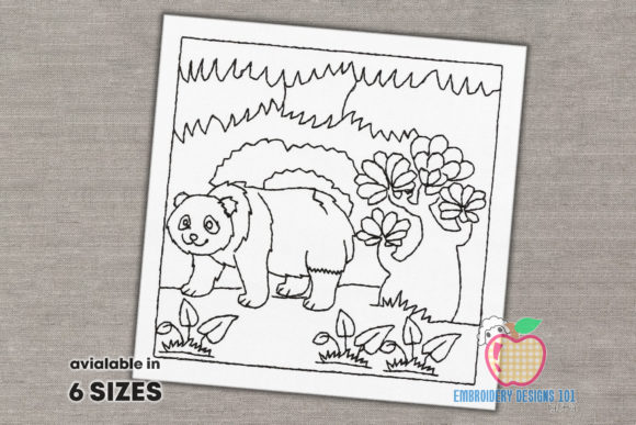 Review: Panda Walking in the Jungle Embroidery Design