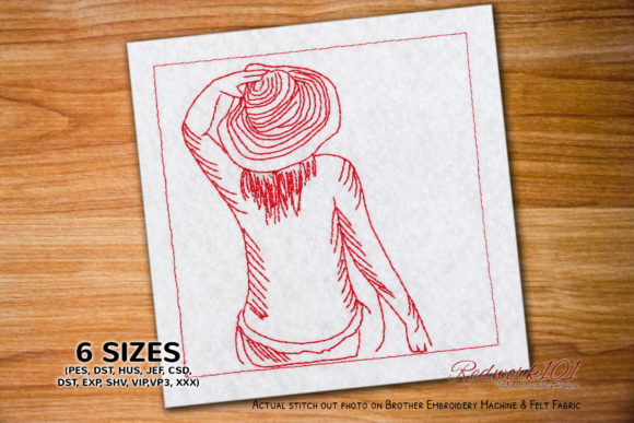 Reviewing Girl with Bare Back for Small Business Merch