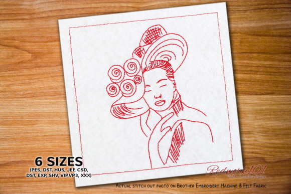 Reviewing Woman with Floral Hat for Holiday Collections