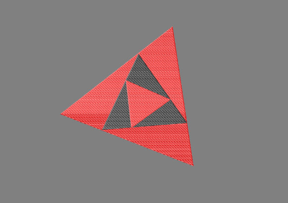 Triangle: A Minimalist Embroidery Asset for Etsy Sellers